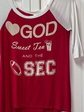 SEC Arkansas Alabama Georgia Football Shirt L